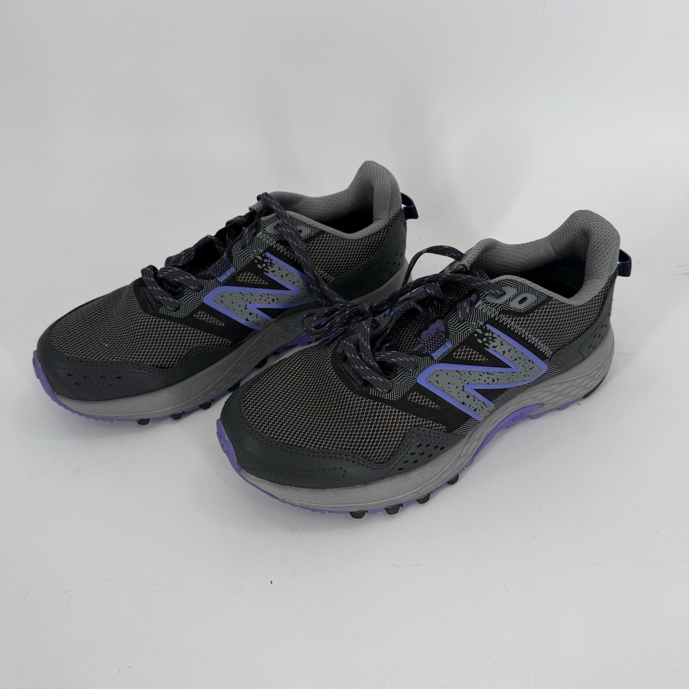 New Balance Women's Size 7.5 WT410LQ8 Gray With Purple Running Shoes Hiking Run